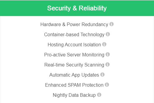 GreenGeeks security
