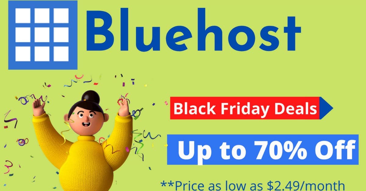 Bluehost Black Friday Deals