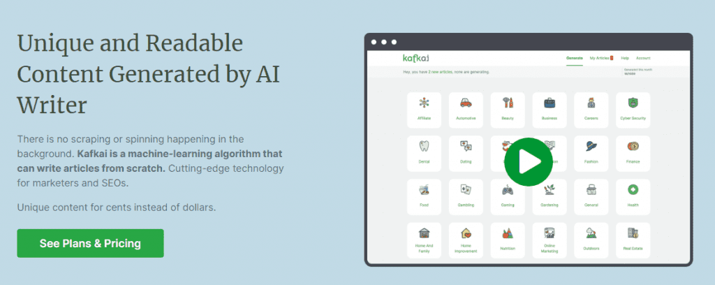 kafkai best ai content generator tool