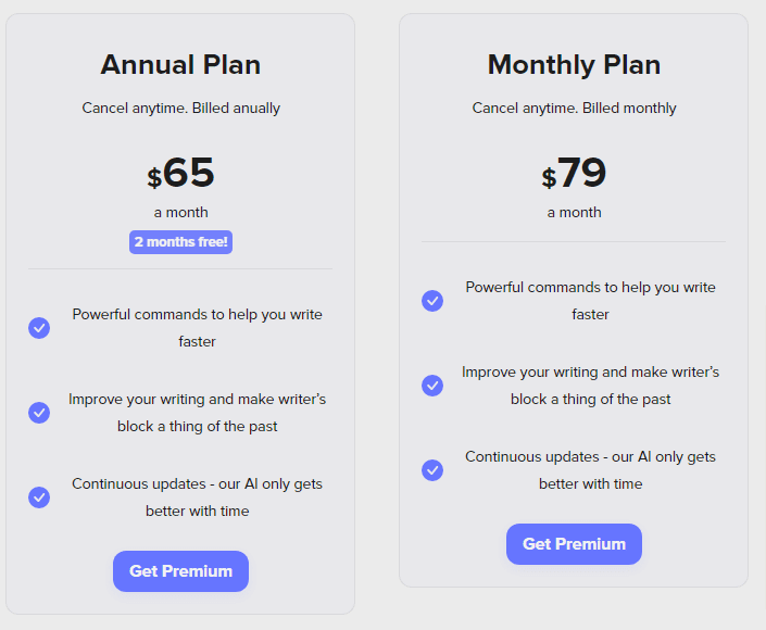 shortly AI pricing plans