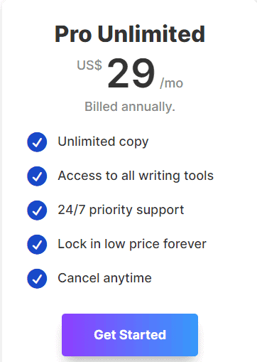 wordhero pricing structure