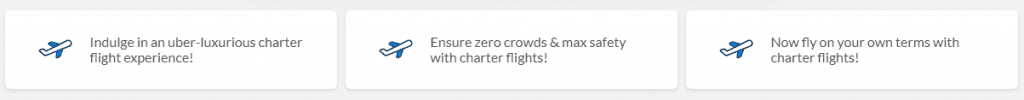 makemytrip charter flight bookings