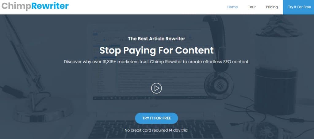 chimp rewriter for best article rewritten copy experience