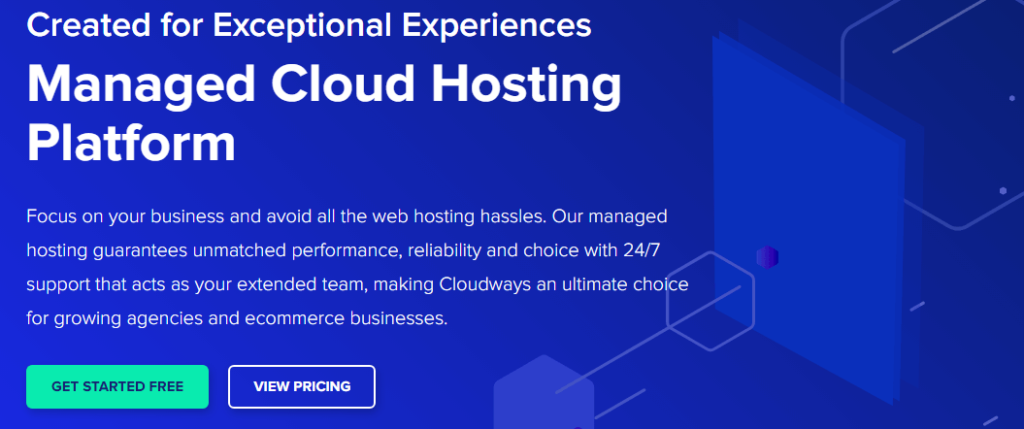 cloudways homepage