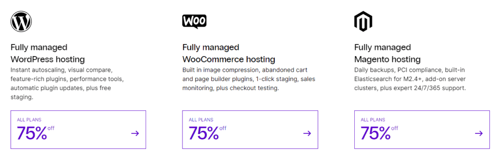 all nexcess plans with 75% off