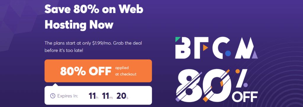 save 80% off on chemicloud all hosting plans