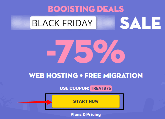 start with fastcomet black frdiay deals