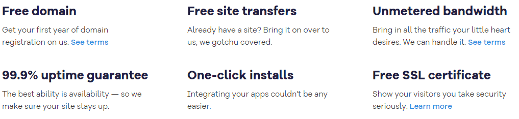 hostgator extra features