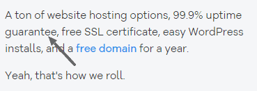 hostgator uptime guarantee