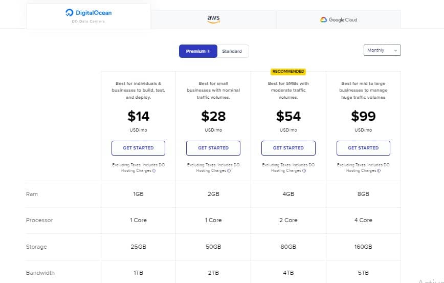 Cloudways Hosting Plan